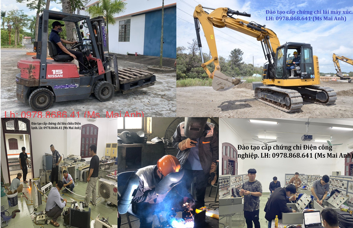 DẠY LÁI XE NÂNG - MÁY XÚC GIÁ RẺ TẠI HẢI PHÒNG